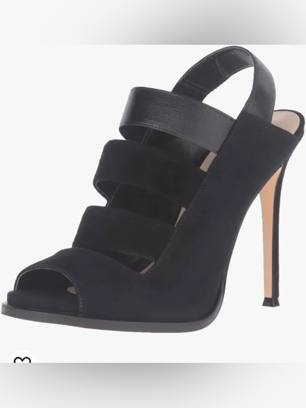 12 NEW Nine West Hallan black suede pump sandal